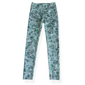 Athleta Girl High Rise Chit Chat Leggings Camo Green Girls Medium 8-10